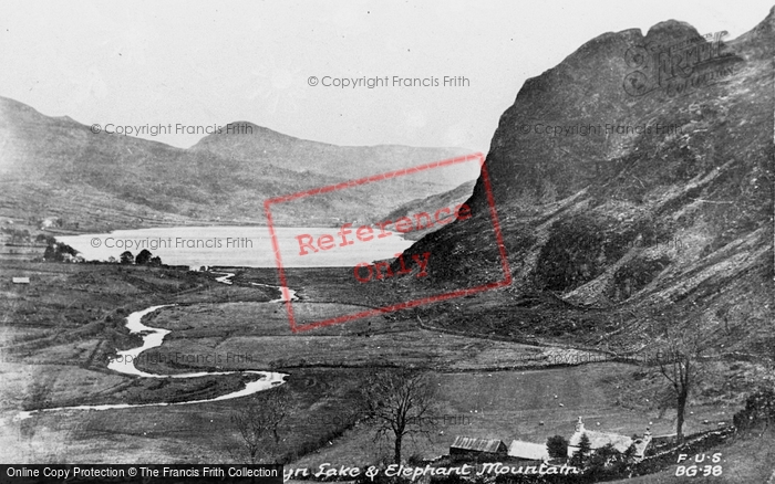 Photo of Betws Garmon, Cwellyn Lake And Elephant Mountain c.1950