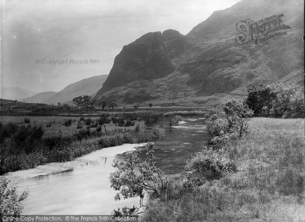 Photo of Betws Garmon, Elephant Mountain And Gwyrfai River 1933