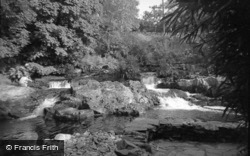 Nant Mill Waterfall 1955, Betws Garmon