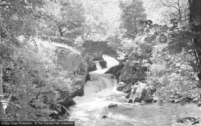Photo of Betws Garmon, Nant Mill Waterfall And Bridge 1952