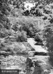 Nant Mill Waterfall c.1955, Betws Garmon