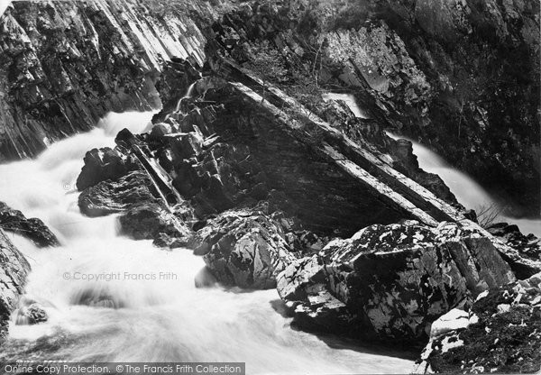 Photo Of Betws Y Coed Conway Falls Salmon Ladder 1892
