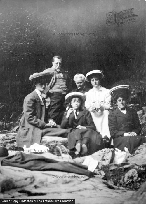 Photo of Betws Y Coed, Family At Fairy Glen 1907