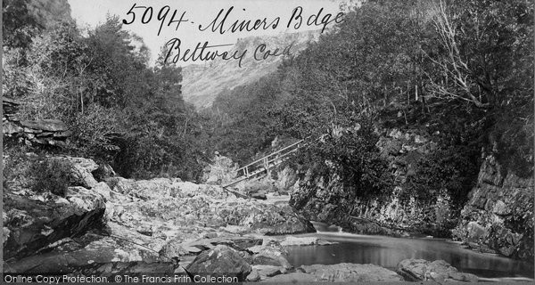 Photo of Betws Y Coed, Miners Bridge c.1870