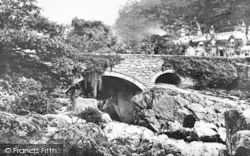 Pont Y Pair From The Falls c.1890, Betws-Y-Coed