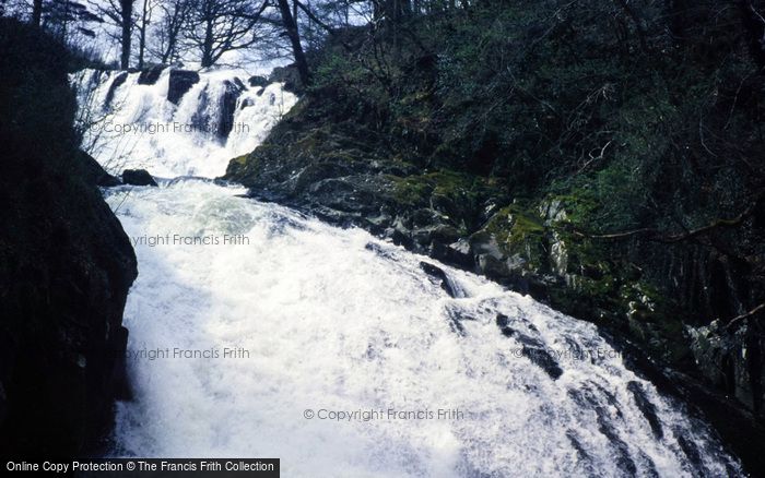 Photo of Betws Y Coed, Swallow Falls From Below 1987