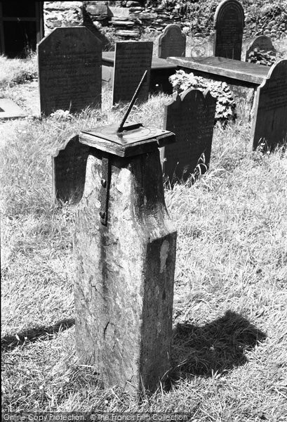 Photo of Betws Y Coed, The Old 1737 Sun Dial At St Michael's Church 1953