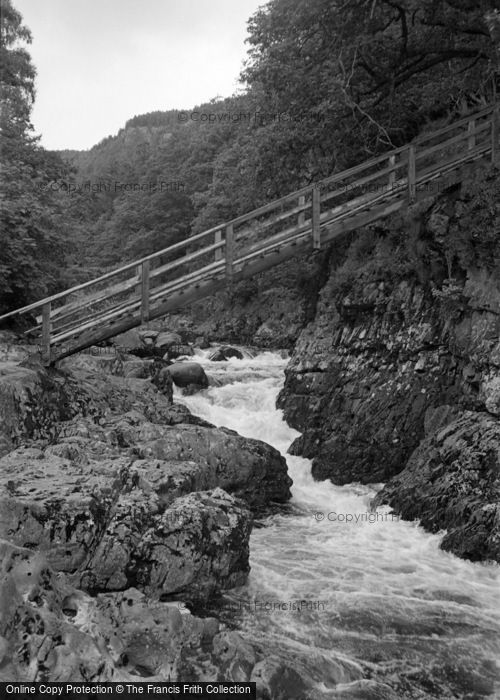 Photo of Betws Y Coed, The River From Miners Bridge 1953
