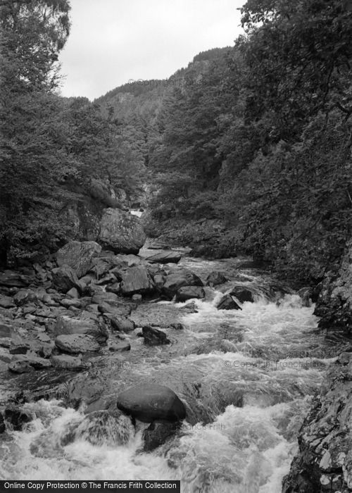 Photo of Betws Y Coed, The River From Miners Bridge 1953