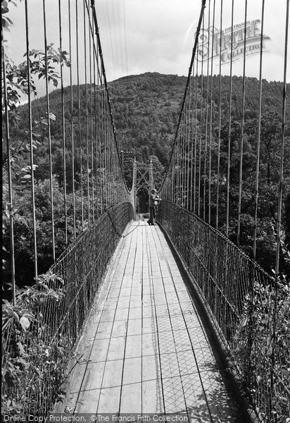 Photo of Betws Y Coed, The Suspension Bridge 1953