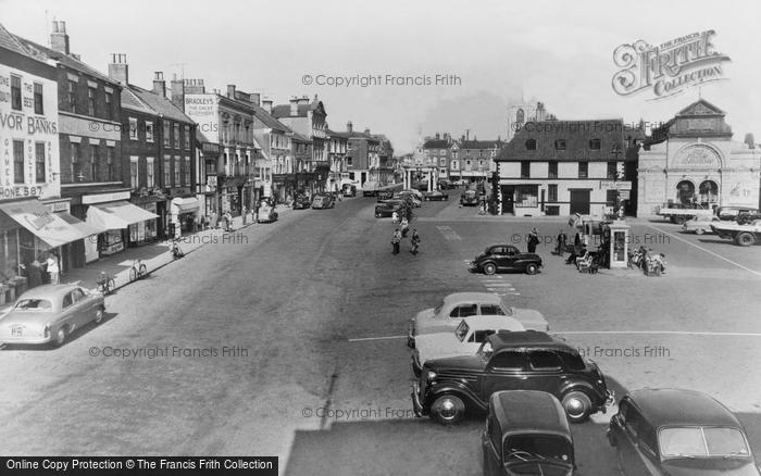 Photo of Beverley, Market Place c.1955