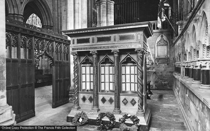 Photo of Beverley, Minster, East Yorkshire Regiment War Shrine And Chapel 1927