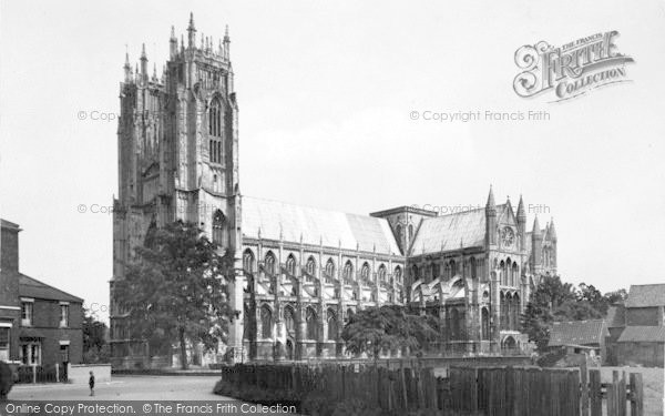 Photo of Beverley, Minster, From The South West c.1955
