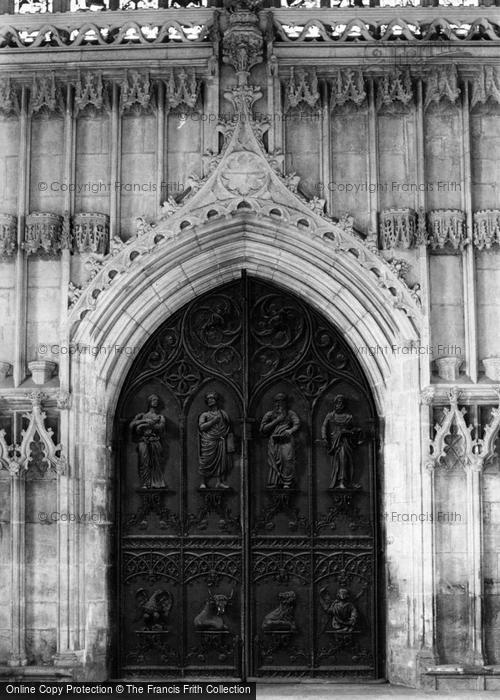 Photo of Beverley, Minster Interior, West Door 1883