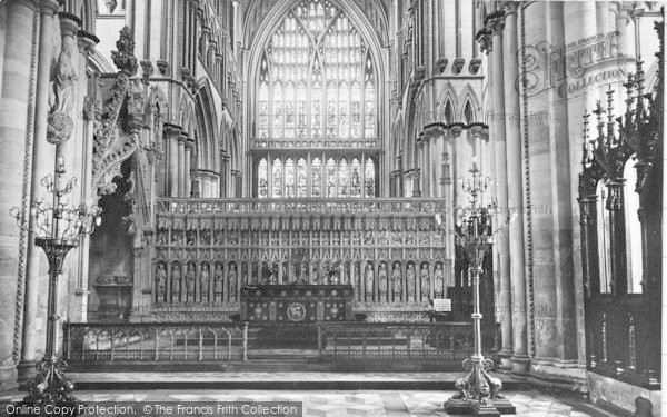 Photo of Beverley, Minster, Reredos And Percy Shrine 1934