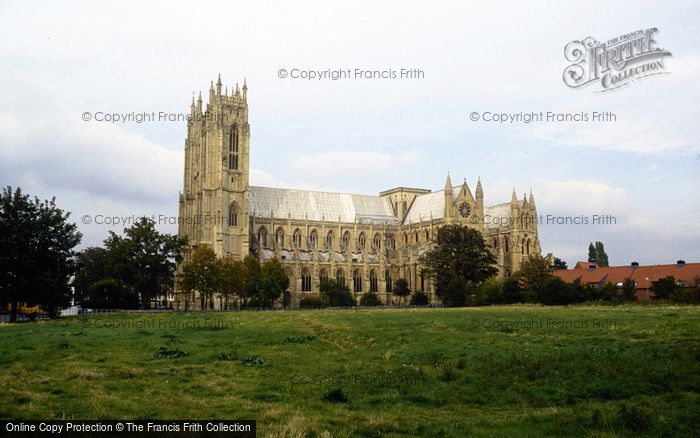 Photo of Beverley, Minster, South From Hall Garth Meadow c.1995