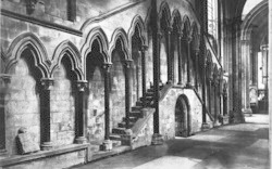Minster, The Chapter House Steps c.1880, Beverley