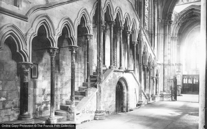 Photo of Beverley, Minster, The Chapter House Steps c.1885