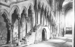 Minster, The Chapter House Steps c.1885, Beverley