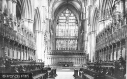Minster, The Choir East c.1885, Beverley
