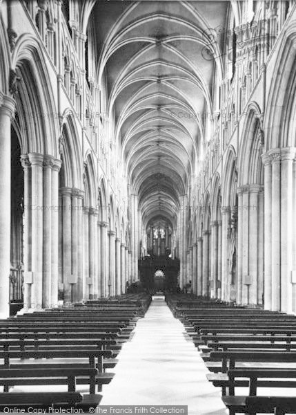 Photo of Beverley, Minster, The Nave c.1955