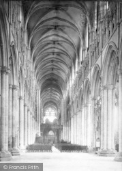 Minster, The Nave East c.1885, Beverley