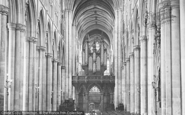 Photo of Beverley, Minster, The Organ 1918