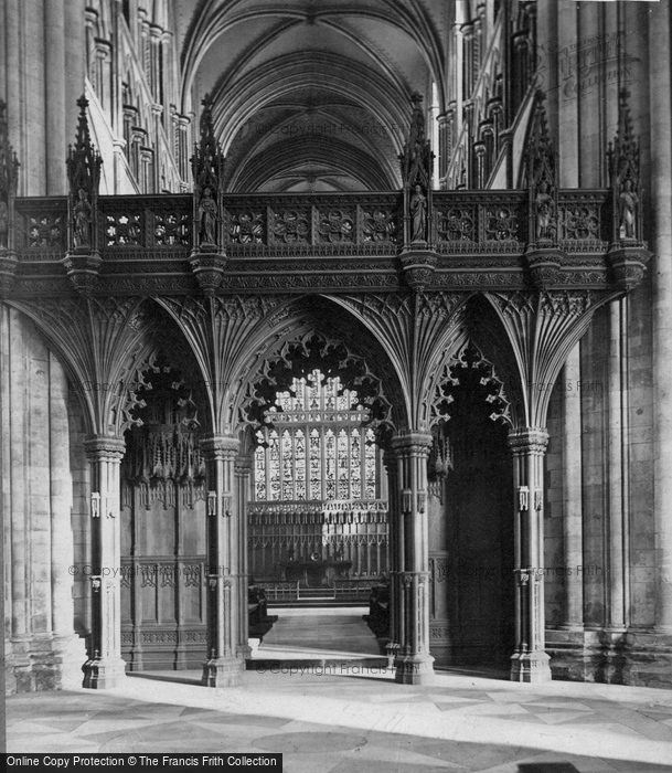 Photo of Beverley, Minster, The Screen c.1880