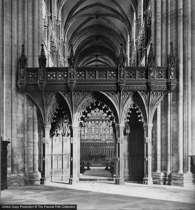 Photo of Beverley, Minster, The Screen c.1880