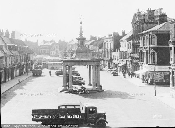 Photo of Beverley, Saturday Market c.1955