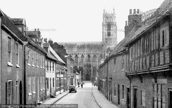 Photo of Beverley, The Minster From Highgate c.1955