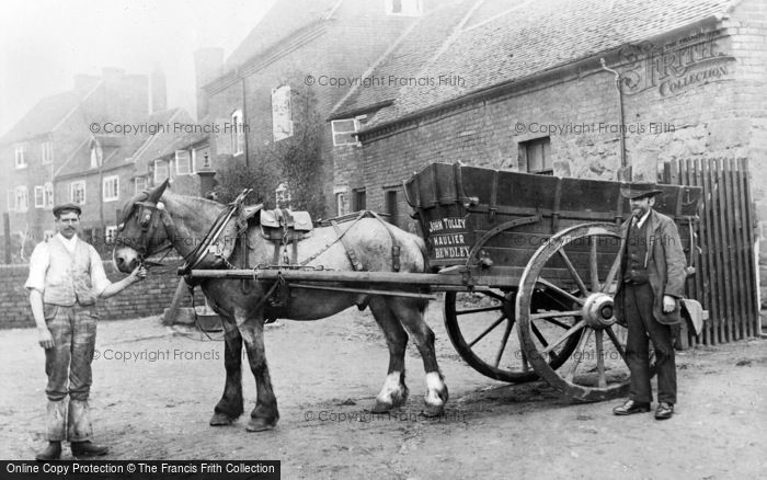 Photo of Bewdley, John Tolley's Horse And Cart, Dog Lane c.1900