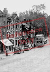 Shops And Traffic On Load Street c.1950, Bewdley