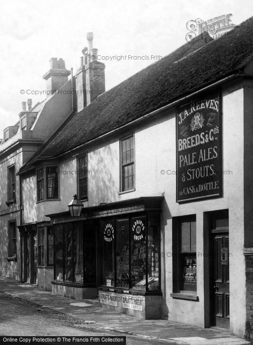 Photo of Bexhill, Businesses In The High Street 1897