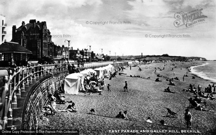 Photo of Bexhill, East Parade And Galley Hill c.1939