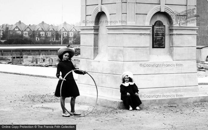 Photo of Bexhill, Girls By The Clock Tower 1904