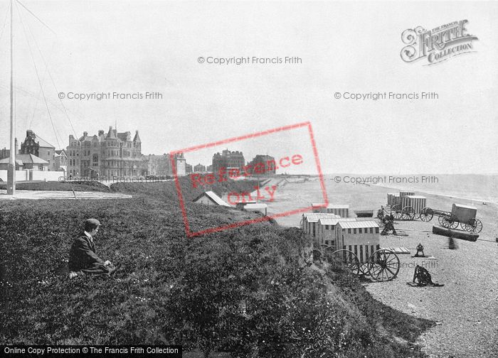 Photo of Bexhill, The Hotels And Beach c.1895