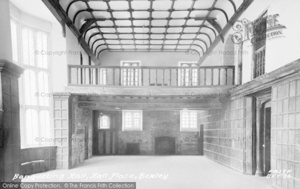 Photo of Bexley, Banqueting Hall, Hall Place c.1955