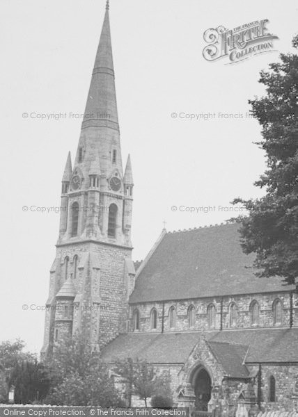 Photo of Bexley, St John's Church c.1955