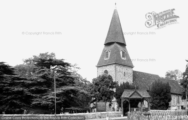 Photo of Bexley, St Mary's Church c1955