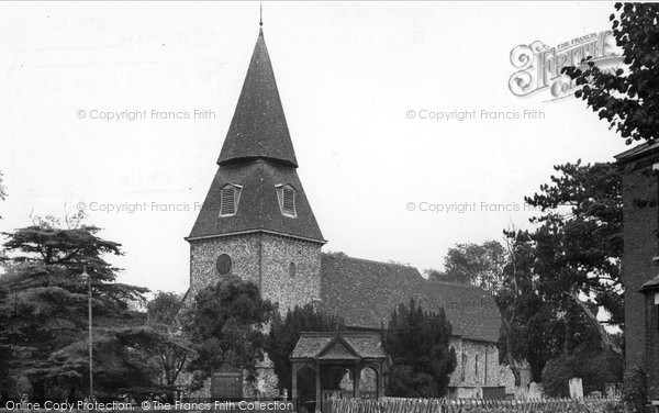 Photo of Bexley, St Mary's Church c.1955