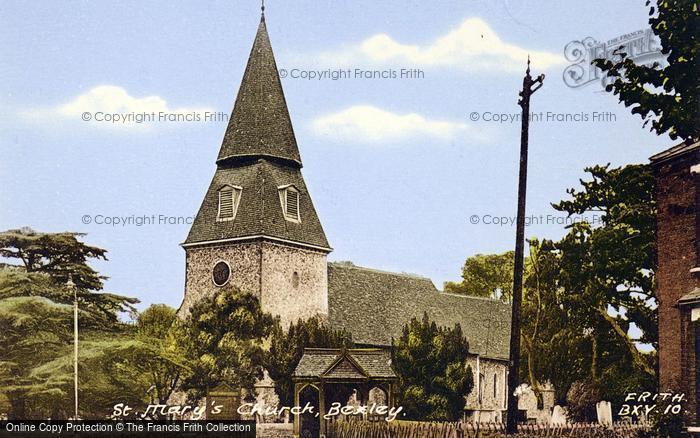 Photo of Bexley, St Mary's Church c.1955