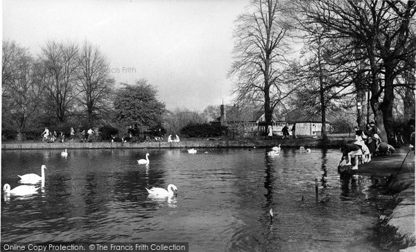Photo of Bexleyheath, The Lake, Danson Park c.1955