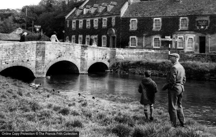 Photo of Bibury, River View c.1965