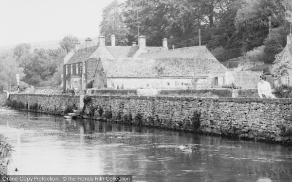Photo of Bibury, The River Coln And Swan Hotel c.1965