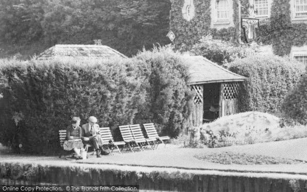 Photo of Bibury, The Swan Hotel Garden c.1960