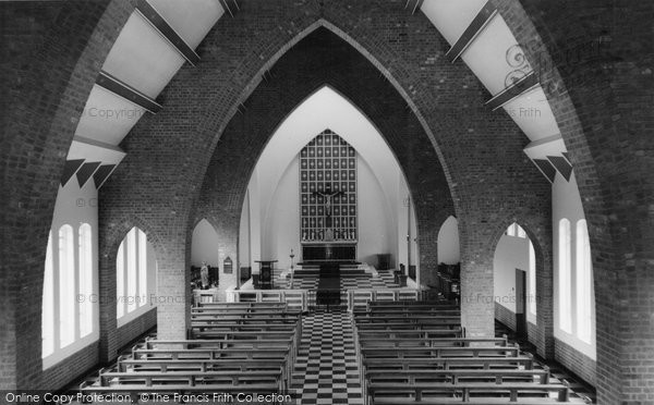 Photo of Bicester, Catholic Church Interior c.1960