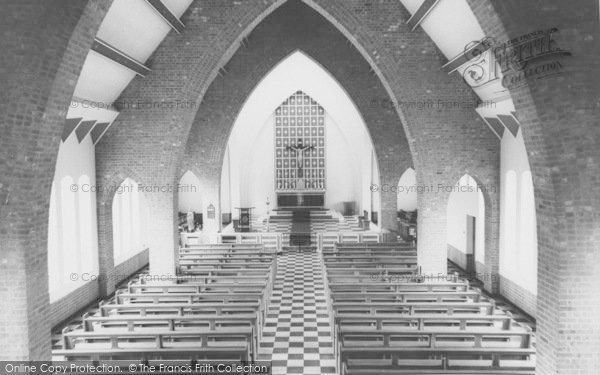 Photo of Bicester, Catholic Church Interior c.1960