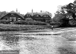 Fisherman's Cot Hotel And River Exe c.1955, Bickleigh
