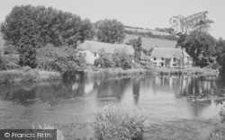 Fisherman's Cot Inn And River Exe c.1965, Bickleigh